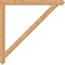 Ekena Millwork Traditional Arts & Crafts Smooth Bracket, Western Red Cedar, 3 1/2"W x 48"D x 48"H BKT04X48X48TRA03SWR - alternate 3